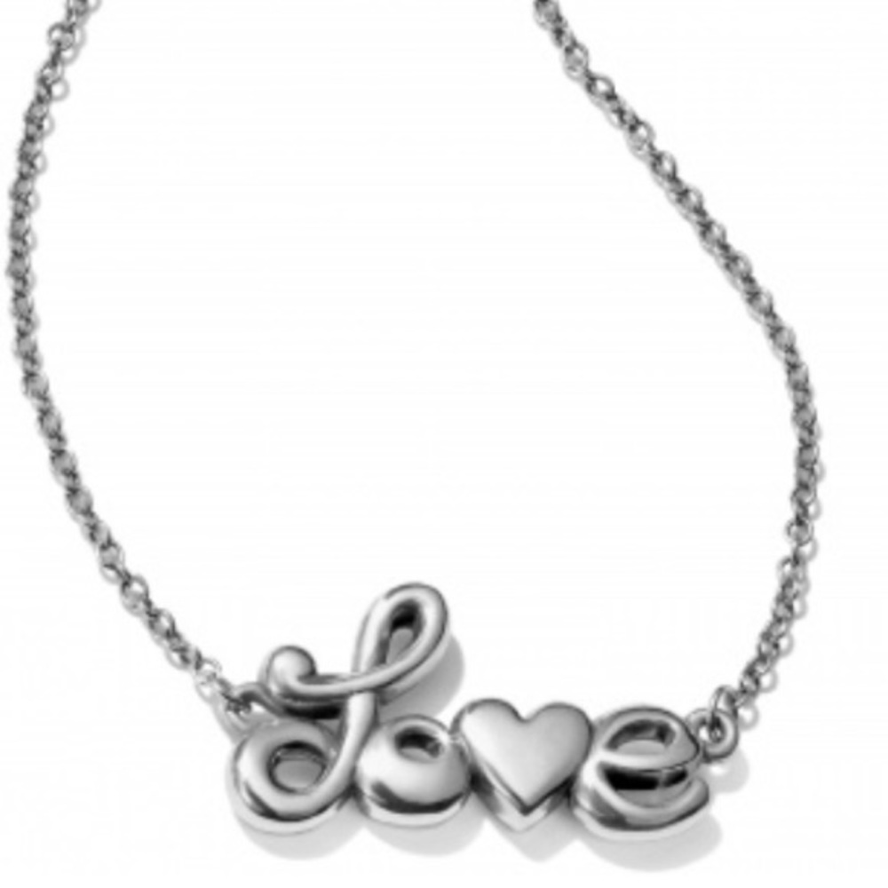 Brighton Silver Plated LOVE Necklace